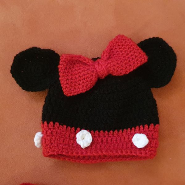 Babykostüm Minnie Maus Ohrenmütze